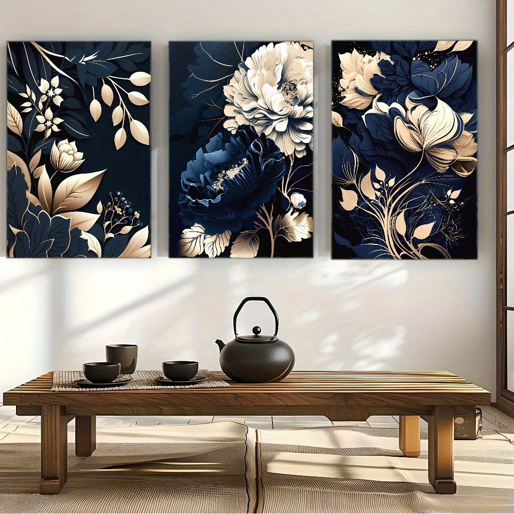 Canvas Wrap Ready - مجموعة من 3 لوحات فنية جدارية
