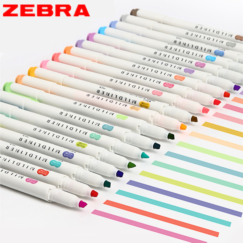 Zebra Pen Mildliner - مجموعة أقلام الكتابة اليدوية زيبرا Mildliner