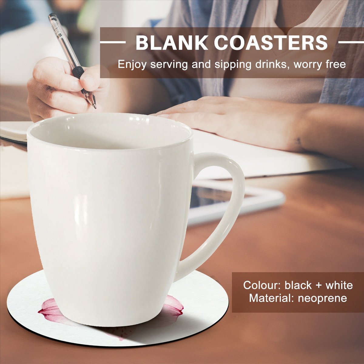 KSOL قواعد أكواب دائرية فارغة  - مراجعة Coaster Sublimation Blank وسعره