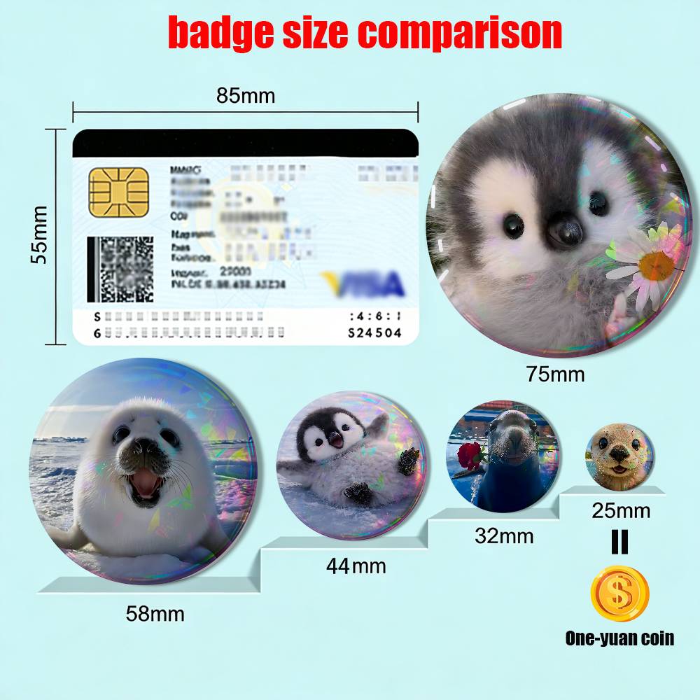 شارات ودبابيس أكريليك دائرية ك - مراجعة Button Badge Blank وسعره