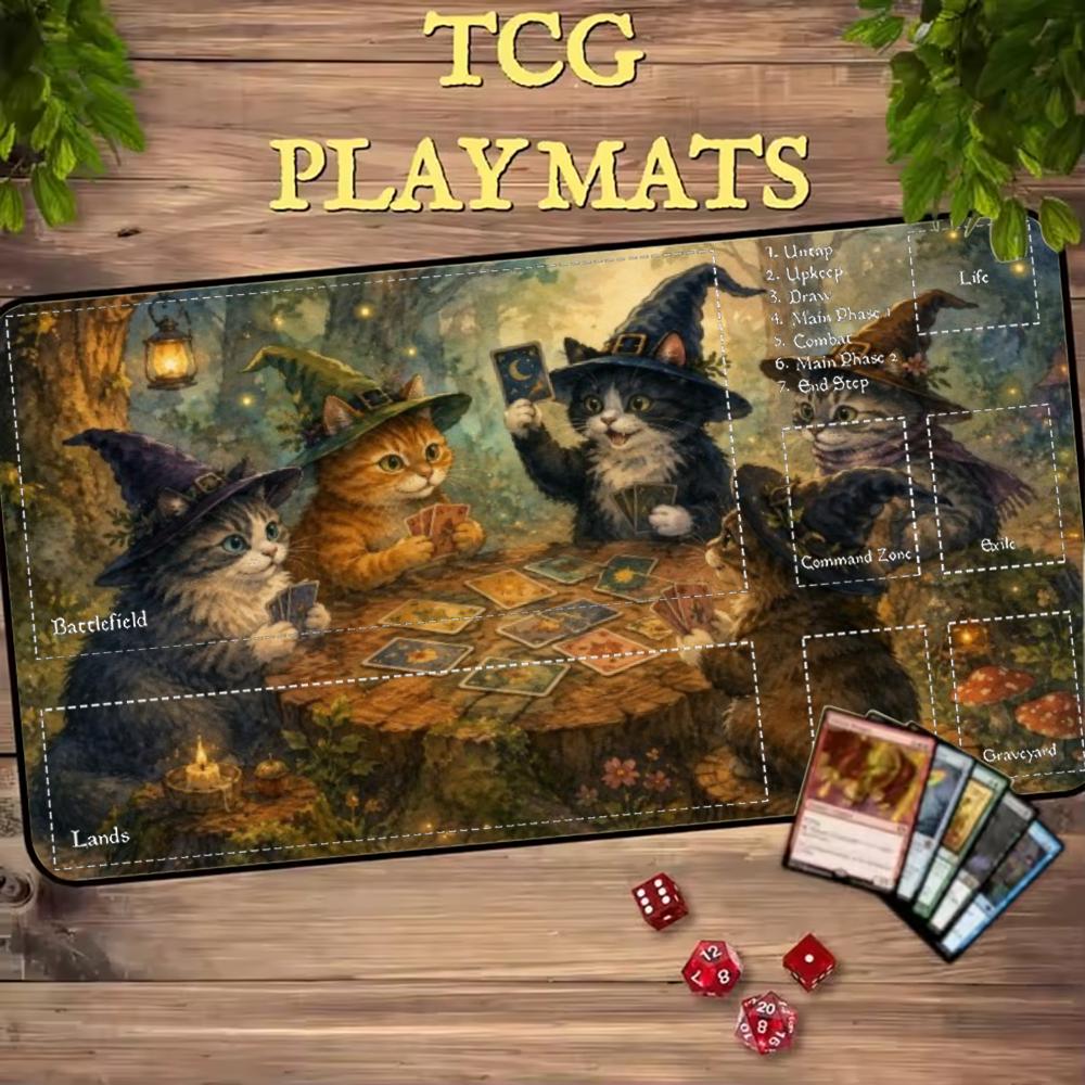 بساط لعب كبير TCG بتصميم قطط ا - مراجعة Door Mat Blank وسعره