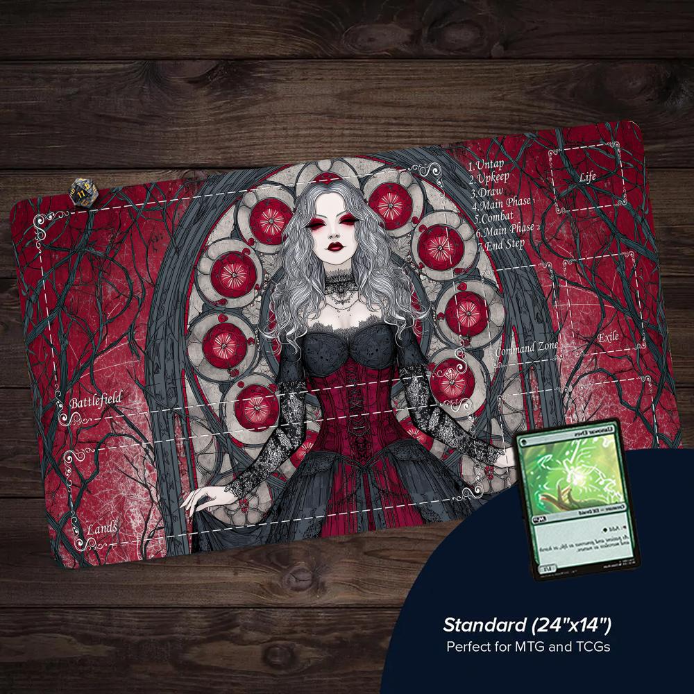 بساط لعب TCG بتصميم مصاص دماء  - مراجعة Door Mat Blank وسعره
