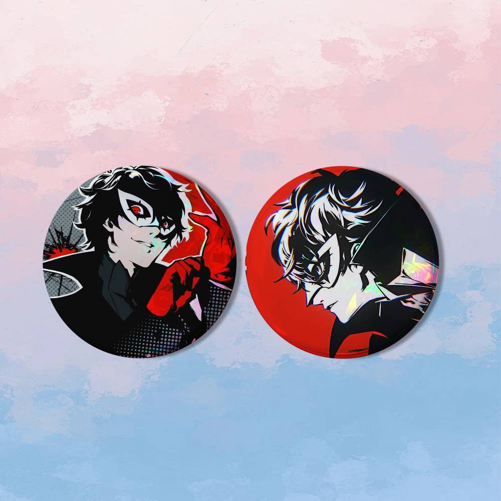 مجموعة شارات شخصية جوكر أماميي - مراجعة Button Badge Blank وسعره