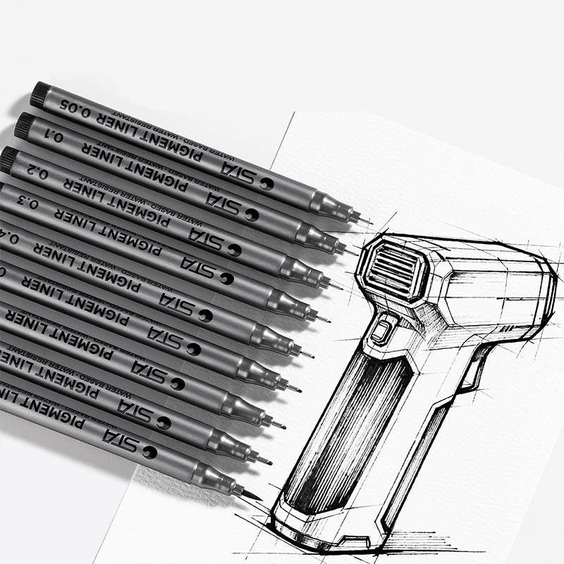 أقلام رسم خطوط احترافية 0.1/0. - مراجعة Copic Marker Sketch وسعره