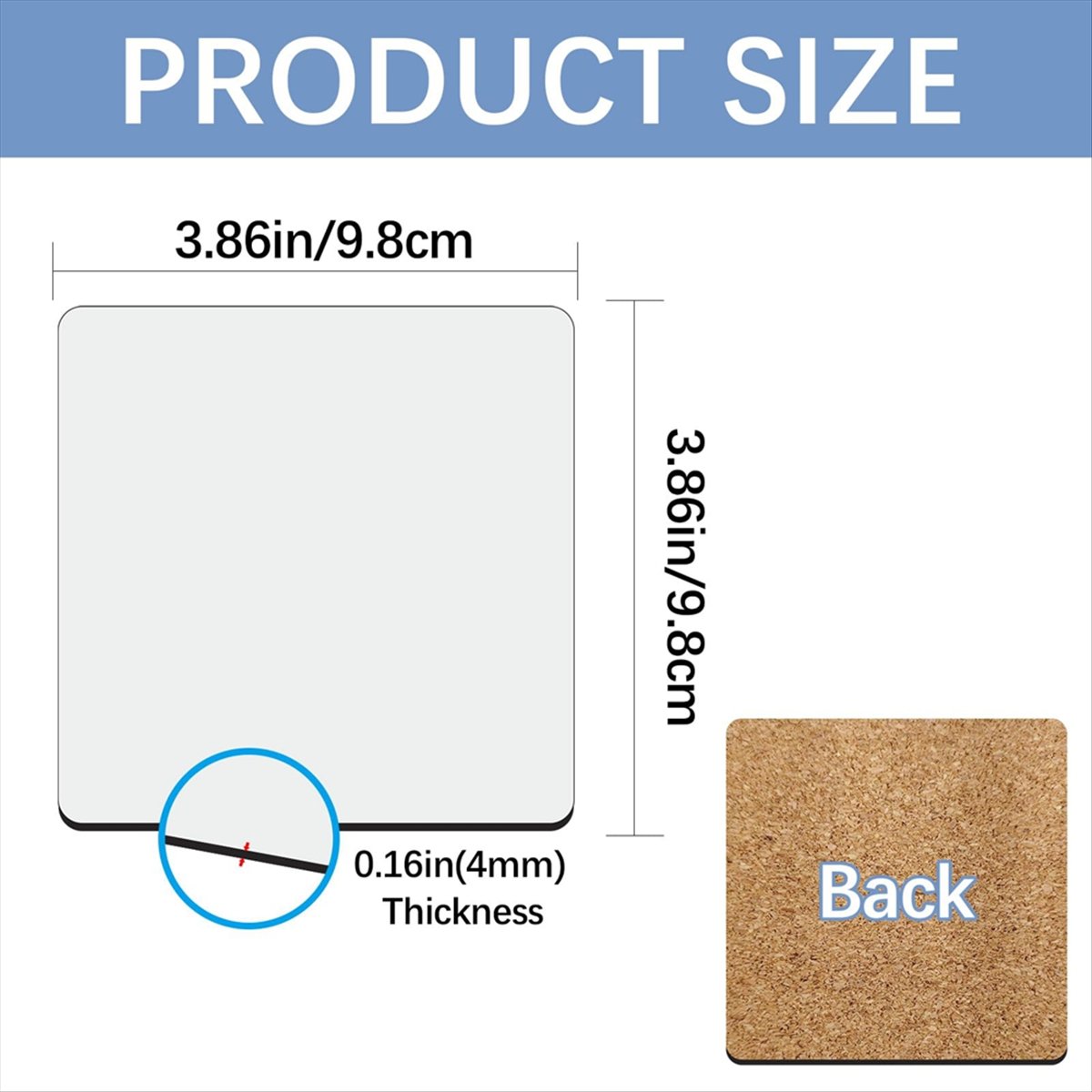 30 قطعة من قواعد الأكواب المرب - مراجعة Coaster Sublimation Blank وسعره